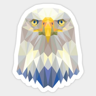 Fractal Bald Eagle Sticker